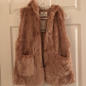 Zara Girls Faux Fur Vest